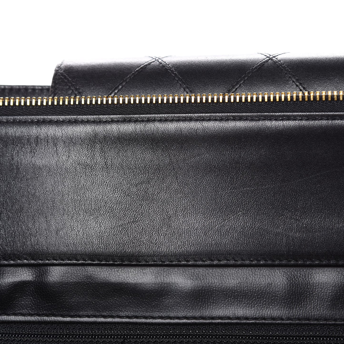 Calfskin Stitched XL Weekender Black