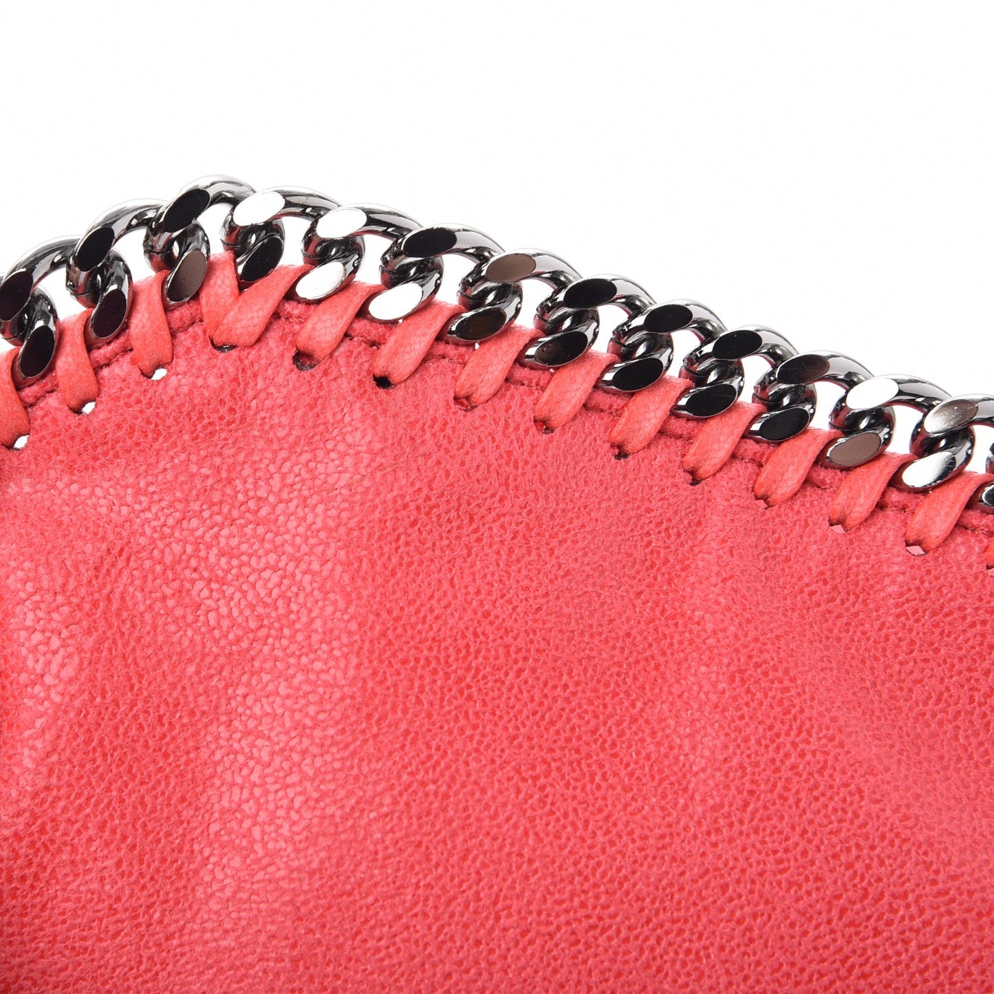 Shaggy Deer Mini Falabella Fold Over Tote Pink Fluo