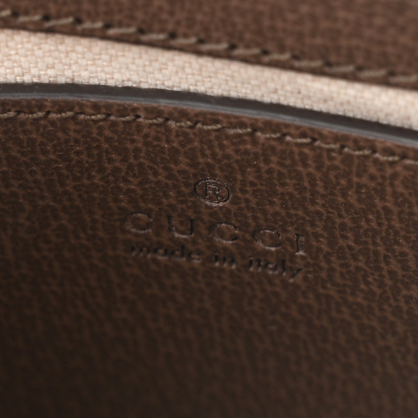 GG Supreme Monogram Textured Dollar Calfskin Web Small Ophidia GG Handbag Beige Ebony New Acero