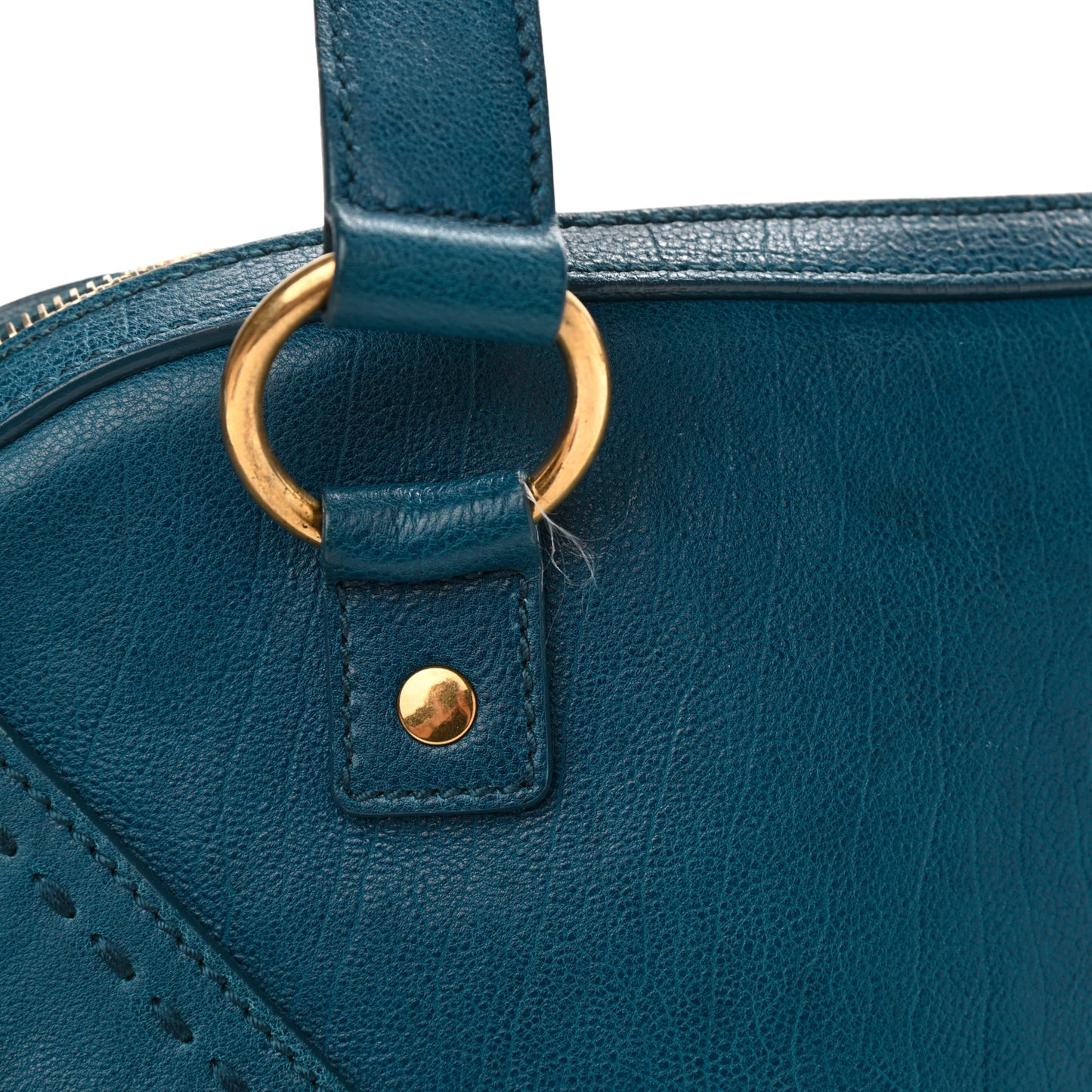 Calfskin Large Muse Turquoise