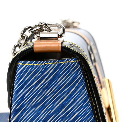 Louis Vuitton Epi Complice Trunks and Bags Twist Shoulder Bag MM Denim Light 11 of 13