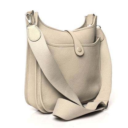 Hermes Taurillon Clemence Evelyne III PM Craie 2 of 14