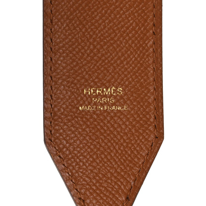 Hermes Epsom 40mm Tressage Shoulder Strap Black Craie Gold 4 of 6