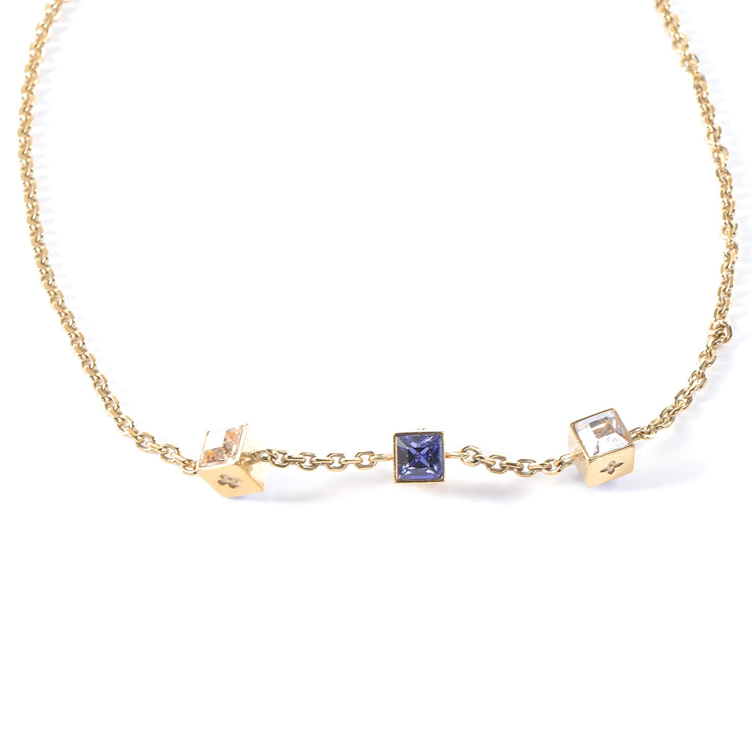 Louis Vuitton Swarovski Gamble Short Necklace Azur 1 of 6