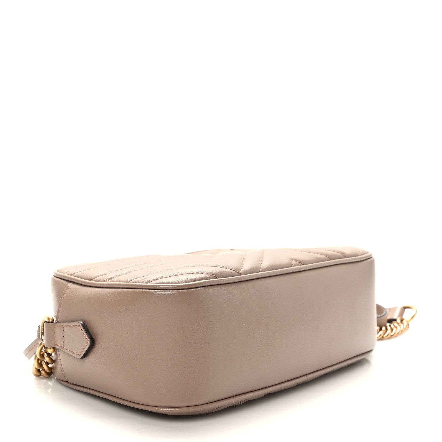 Gucci Calfskin Matelasse Small GG Marmont Chain Shoulder Bag Porcelain Rose 4 of 9