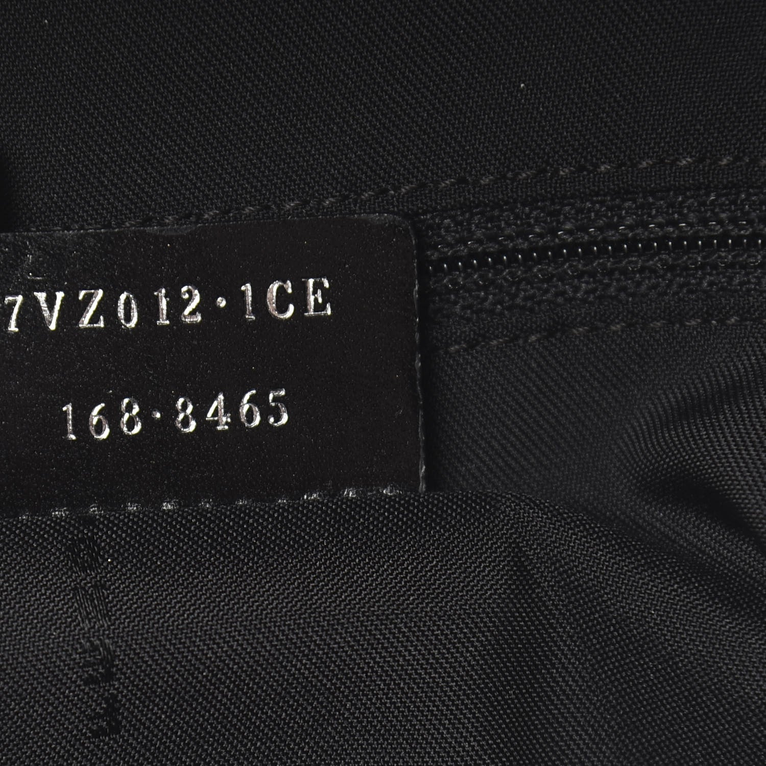 Fendi Nylon Vitello Elite Monster Eyes Rounded Backpack Black Yellow 7 of 9