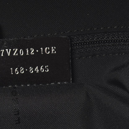 Fendi Nylon Vitello Elite Monster Eyes Rounded Backpack Black Yellow 7 of 9