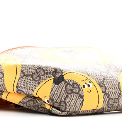Gucci GG Supreme Monogram Banana Childrens Belt Bag Beige Ebony Multicolor Carrot Orange 9 of 11