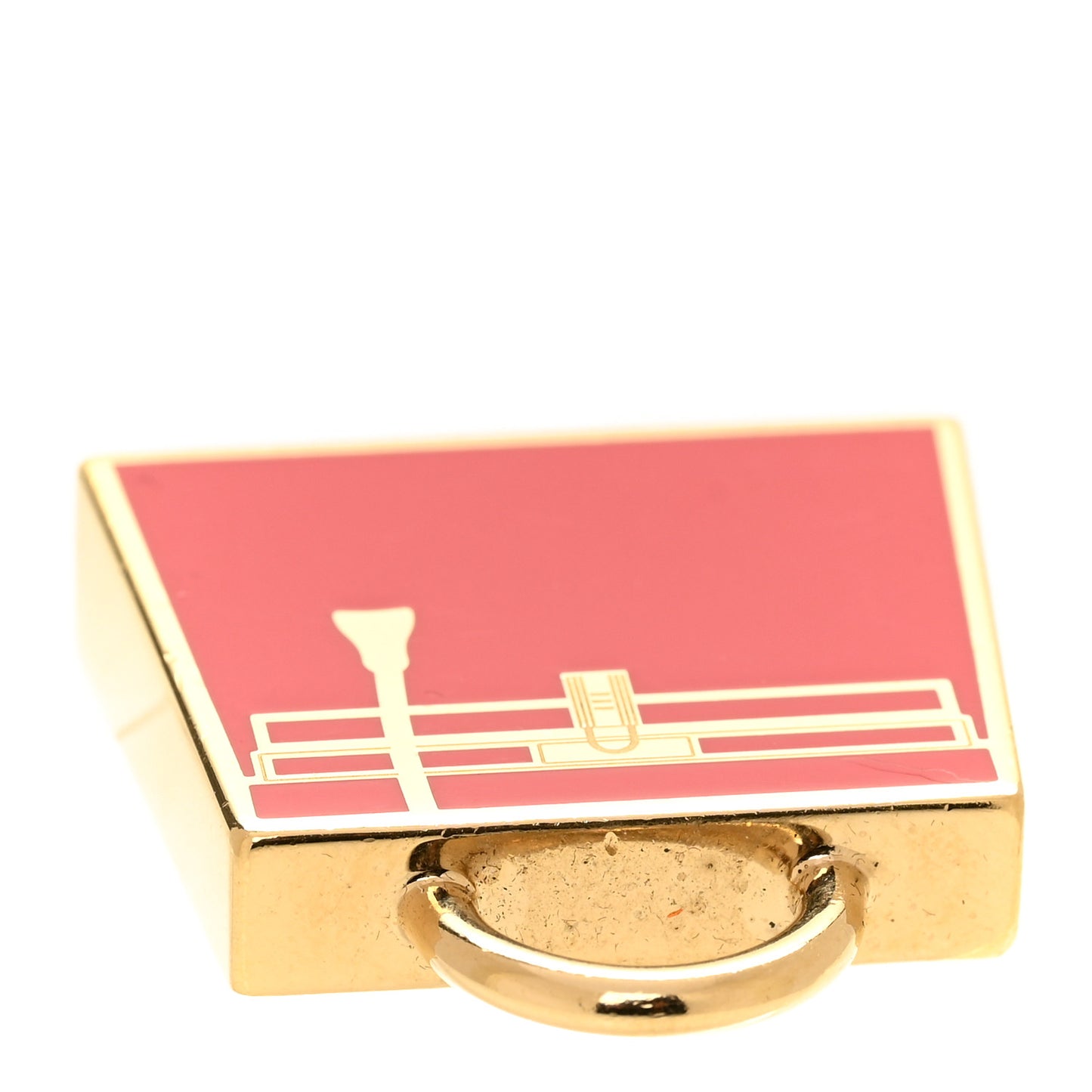 Metal Lacquered Permabrass Kelly Curiosite Charm Rouge H