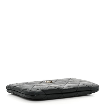 Chanel Lambskin Quilted Small Cosmetic Case Black 4 of 14