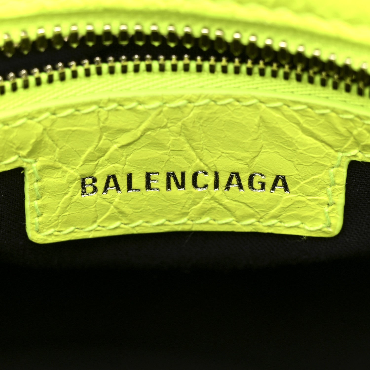 Balenciaga Agneau Arena Neo Cagole Handbag XS Fluo Yellow 6 of 10