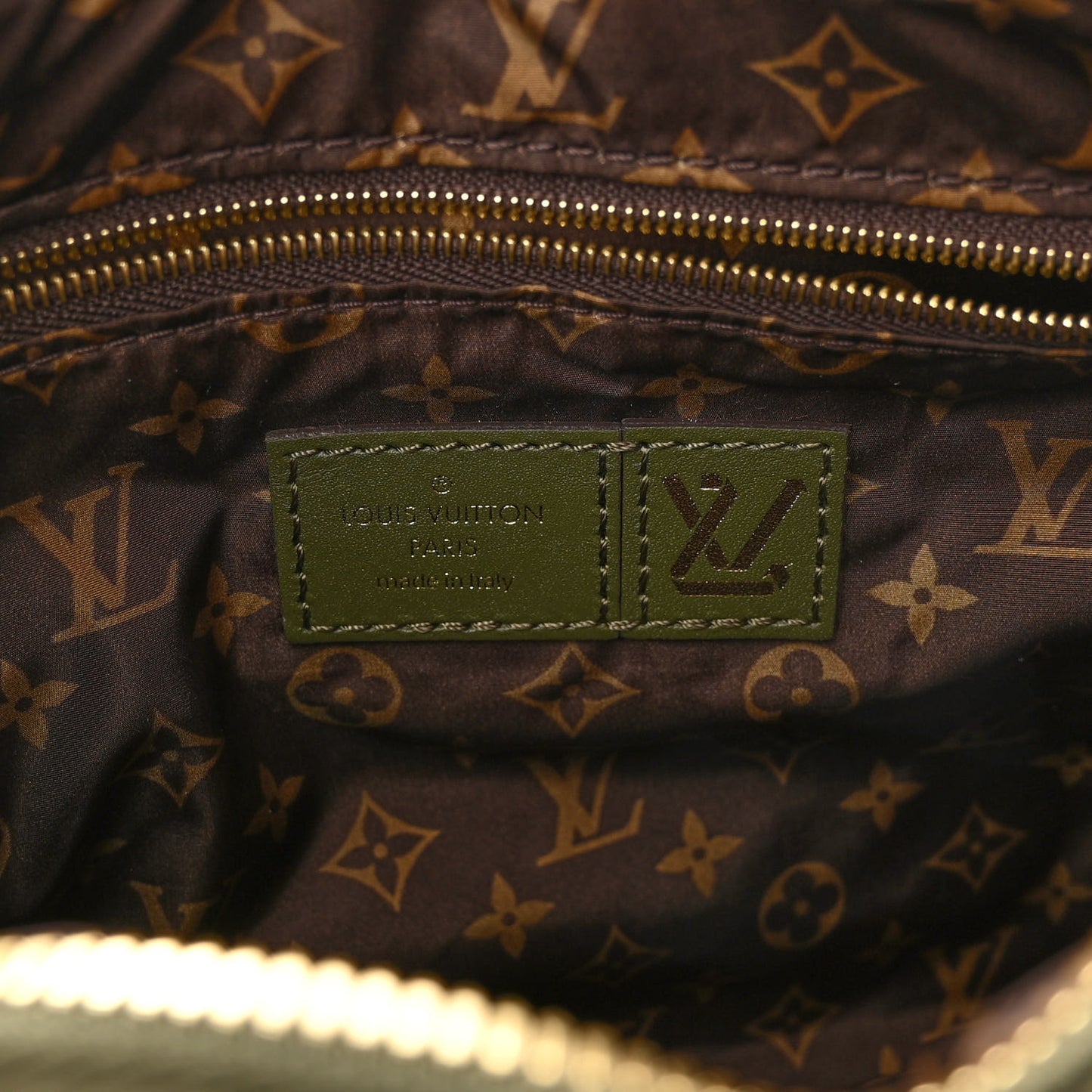 Econyl Mini Monogram Pillow Speedy Bandouliere 25 Khaki