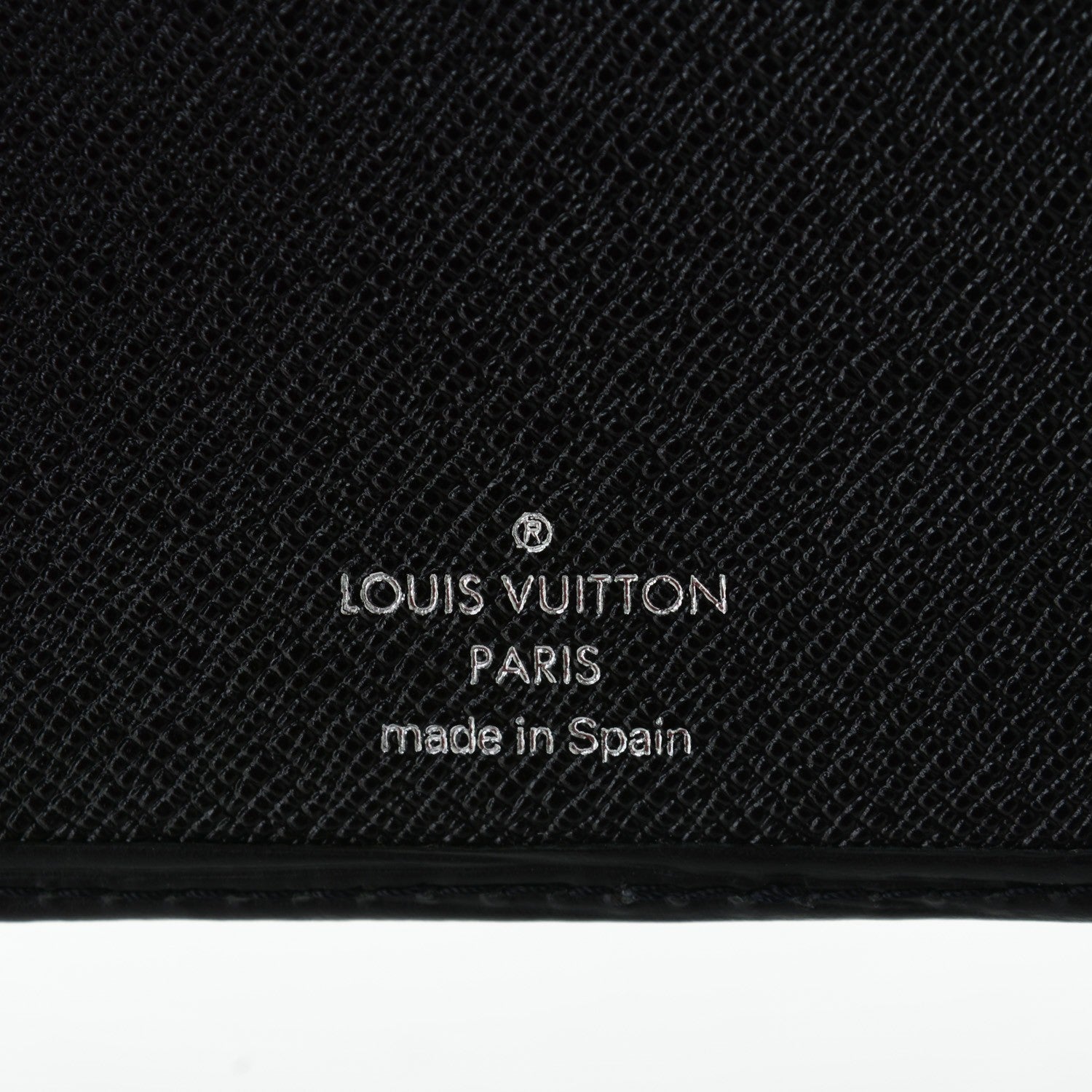 Louis Vuitton Epi Checkbook Organizer Wallet Black 6 of 7