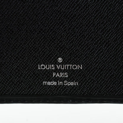 Louis Vuitton Epi Checkbook Organizer Wallet Black 6 of 7