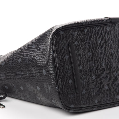 MCM Visetos Large Liz Reversible Shopper Tote Black 10 of 14