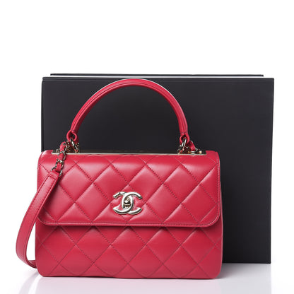 Chanel Lambskin Quilted Small Trendy CC Flap Dual Handle Bag Pink 10 of 10