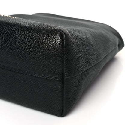 Burberry Grainy Calfskin Medium Cale Hobo Black 9 of 10