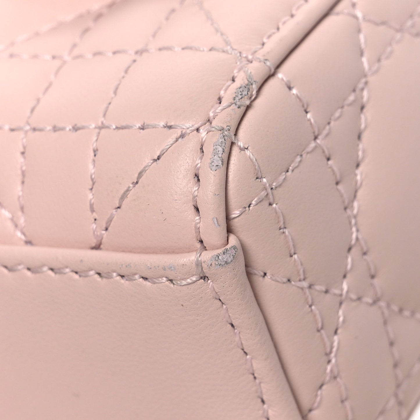 Lambskin Cannage Micro Lady D-Joy Rose Poudre