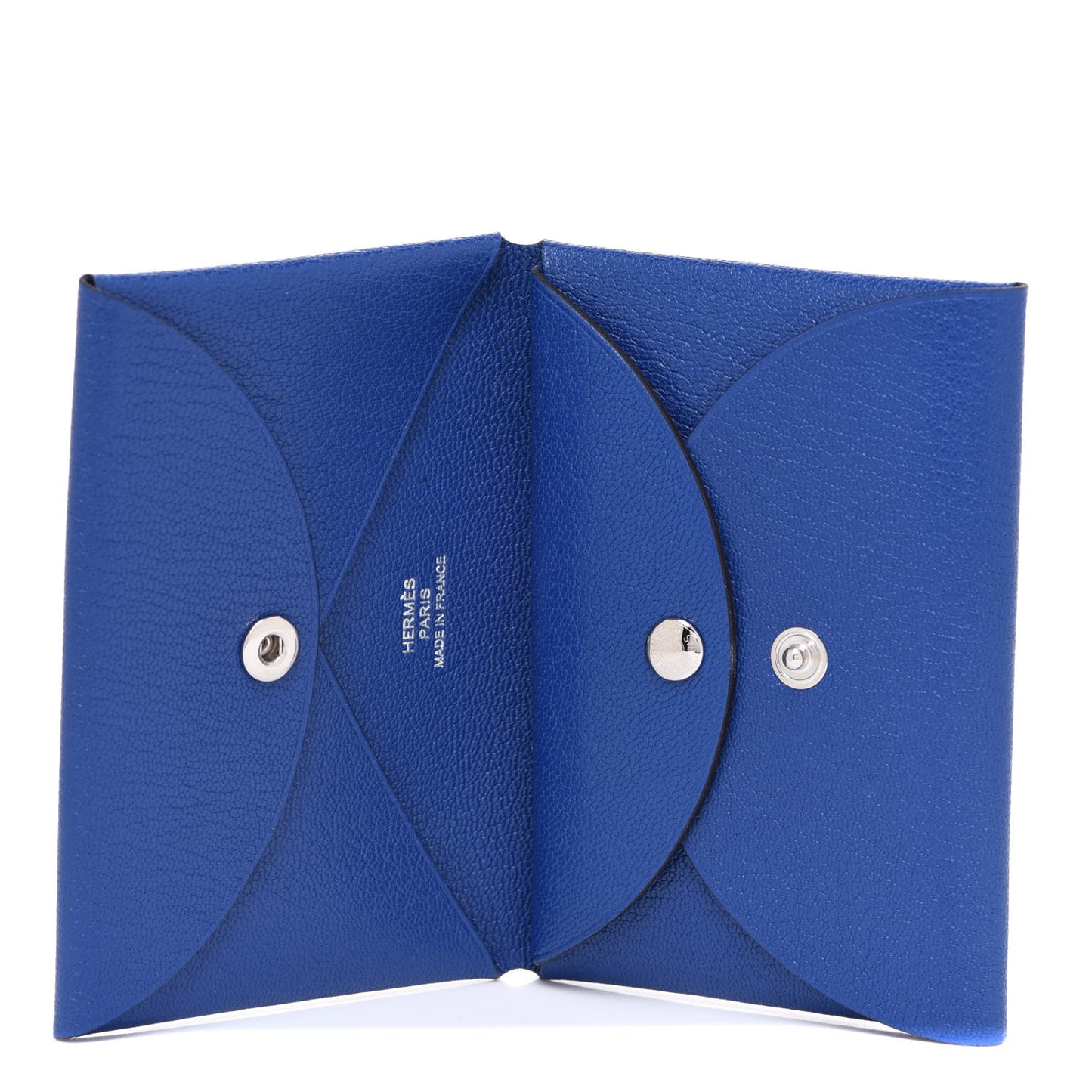 Chevre Mysore Calvi Duo Card Case Bleu Electrique