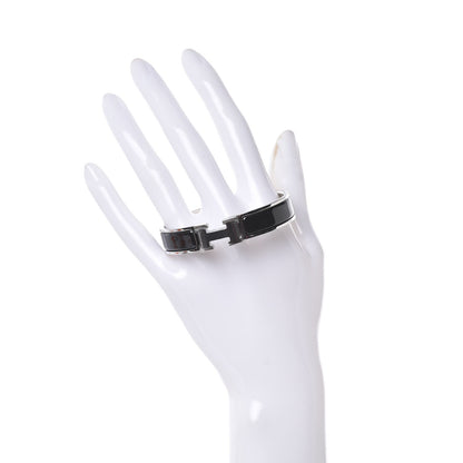 Hermes Enamel Narrow Clic Clac H Bracelet PM Black 2 of 7