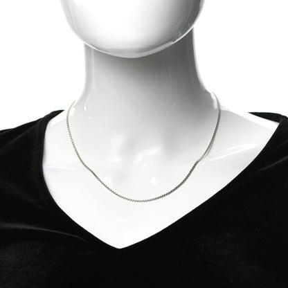 David Yurman Sterling Silver 1.7mm Baby Box Chain Necklace 18" 2 of 4