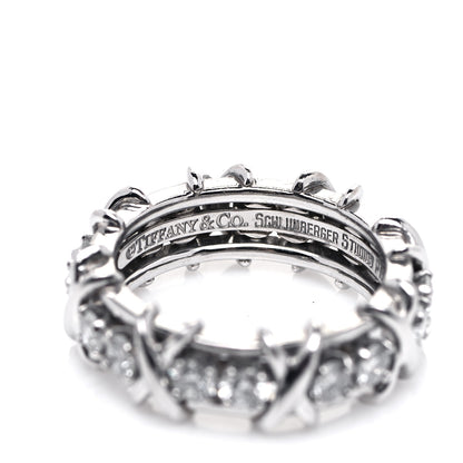Tiffany Platinum Diamond Schlumberger Sixteen Stone Ring 49 5 4 of 5