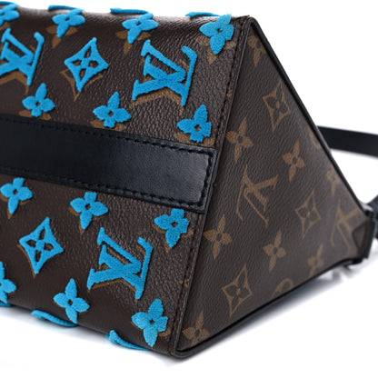 Louis Vuitton Monogram Tuffetage Triangle Messenger Turquoise 8 of 13
