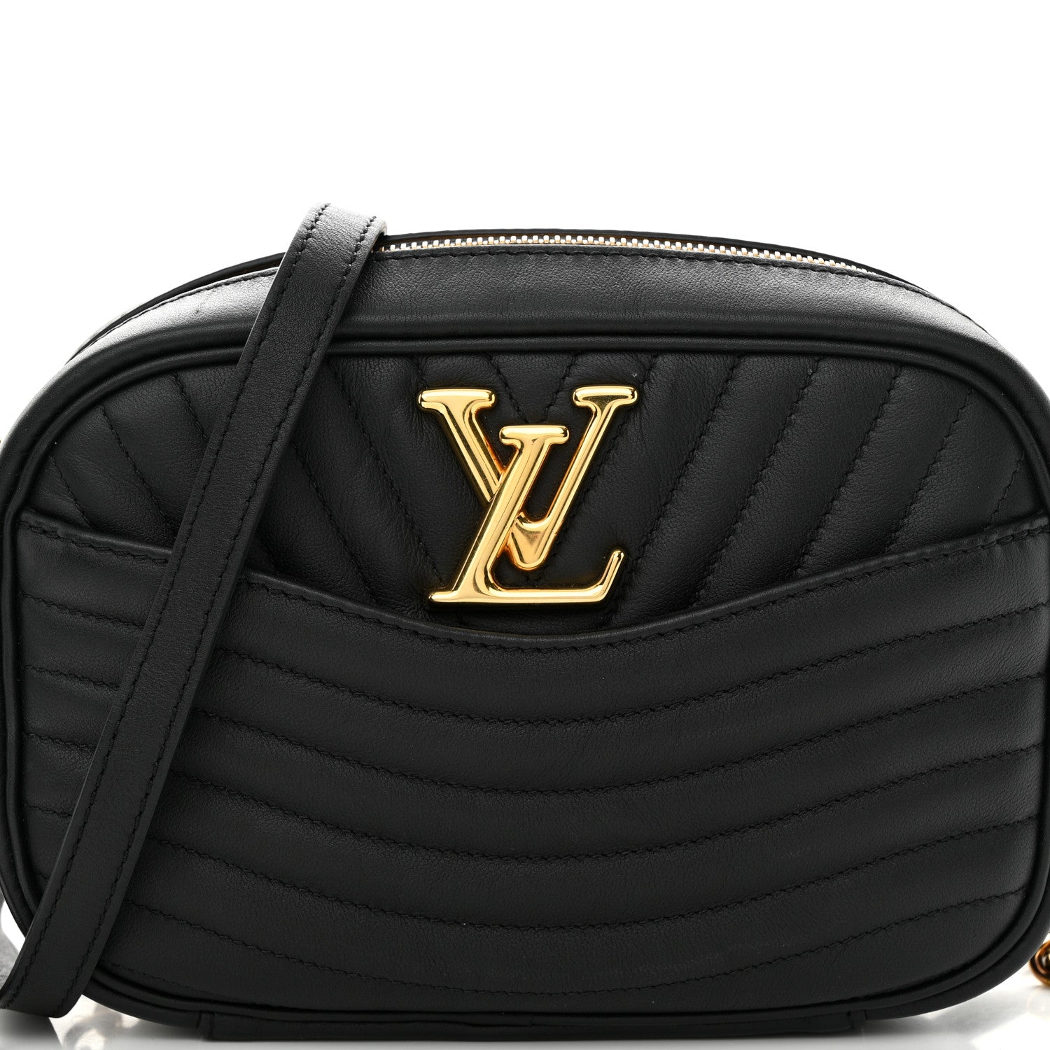 Louis Vuitton Calfskin New Wave Camera Bag Black 7 of 9