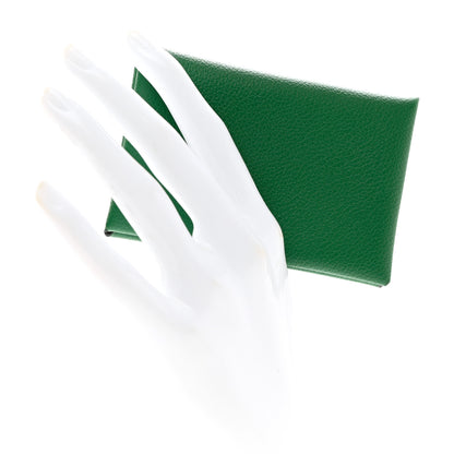 Hermes Evercolor Calvi Card Case Vert Vertigo 2 of 6