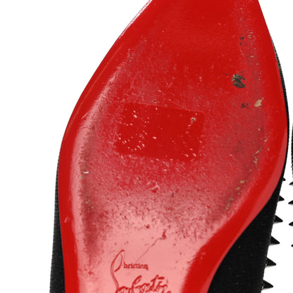 Christian Louboutin Mini Glitter Anjalina Flats 38 Black 9 of 9
