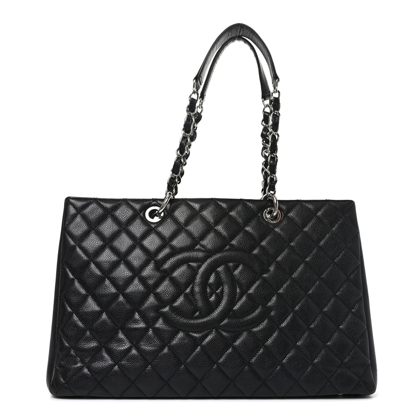 Caviar Quilted XL Grand Shopping Tote GST Black