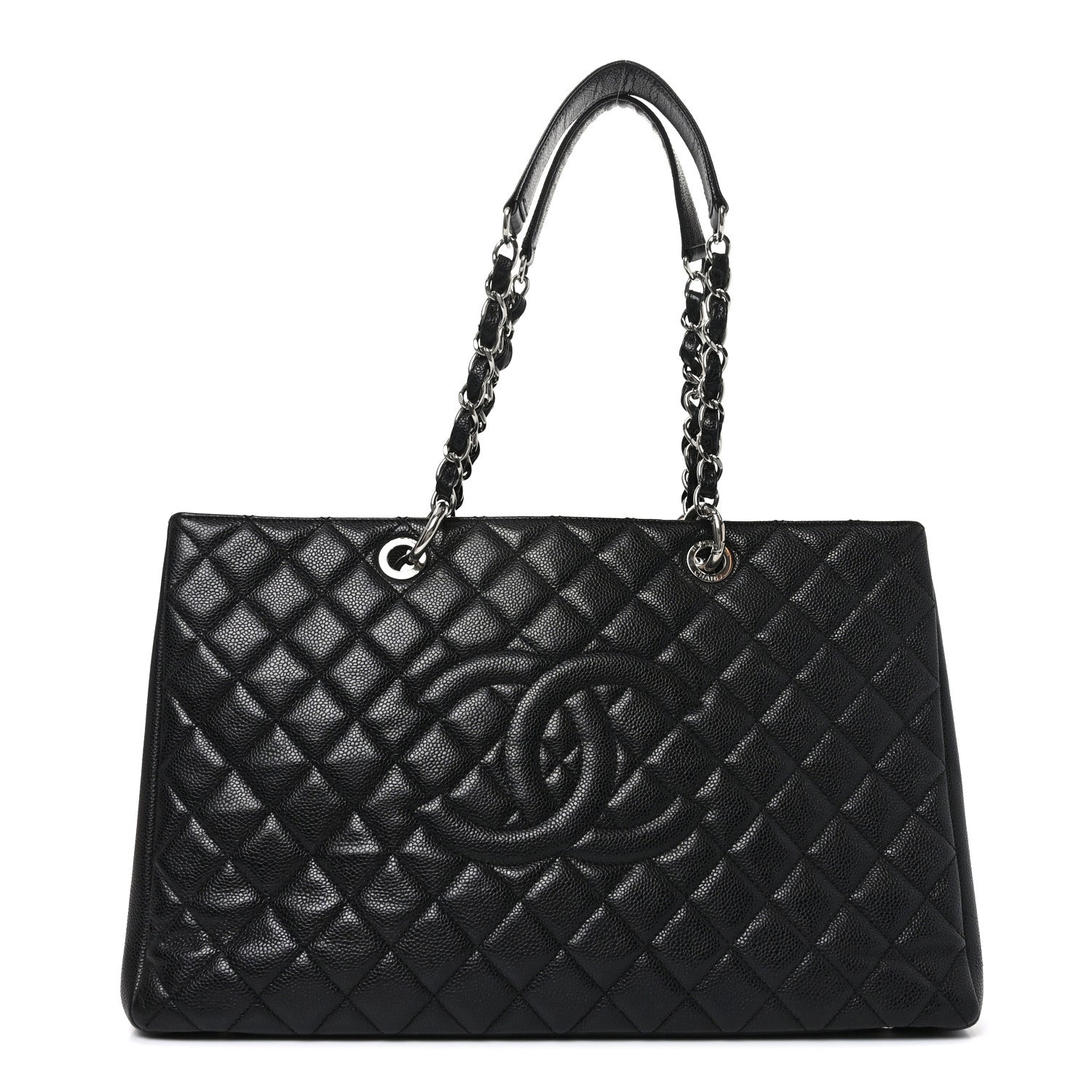 Chanel Caviar Quilted XL Grand Shopping Tote GST Black 1 of 10