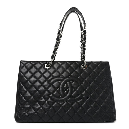 Chanel Caviar Quilted XL Grand Shopping Tote GST Black 1 of 10