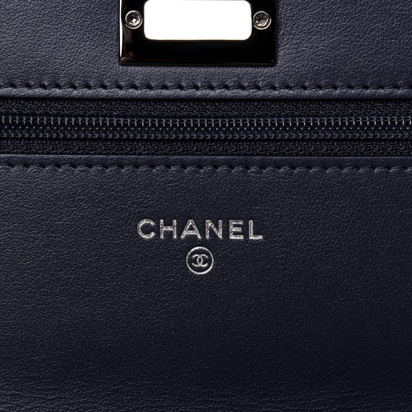 Canvas Printed Quilted 2.55 Reissue Wallet On Chain WOC White Black Navy Blue