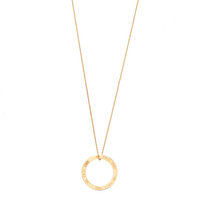 Tiffany 18K Yellow Gold 1837 Circle Pendant Necklace 1 of 6