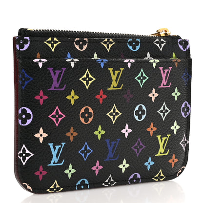 Louis Vuitton Monogram Multicolor Key Pouch Black Grenade 3 of 8