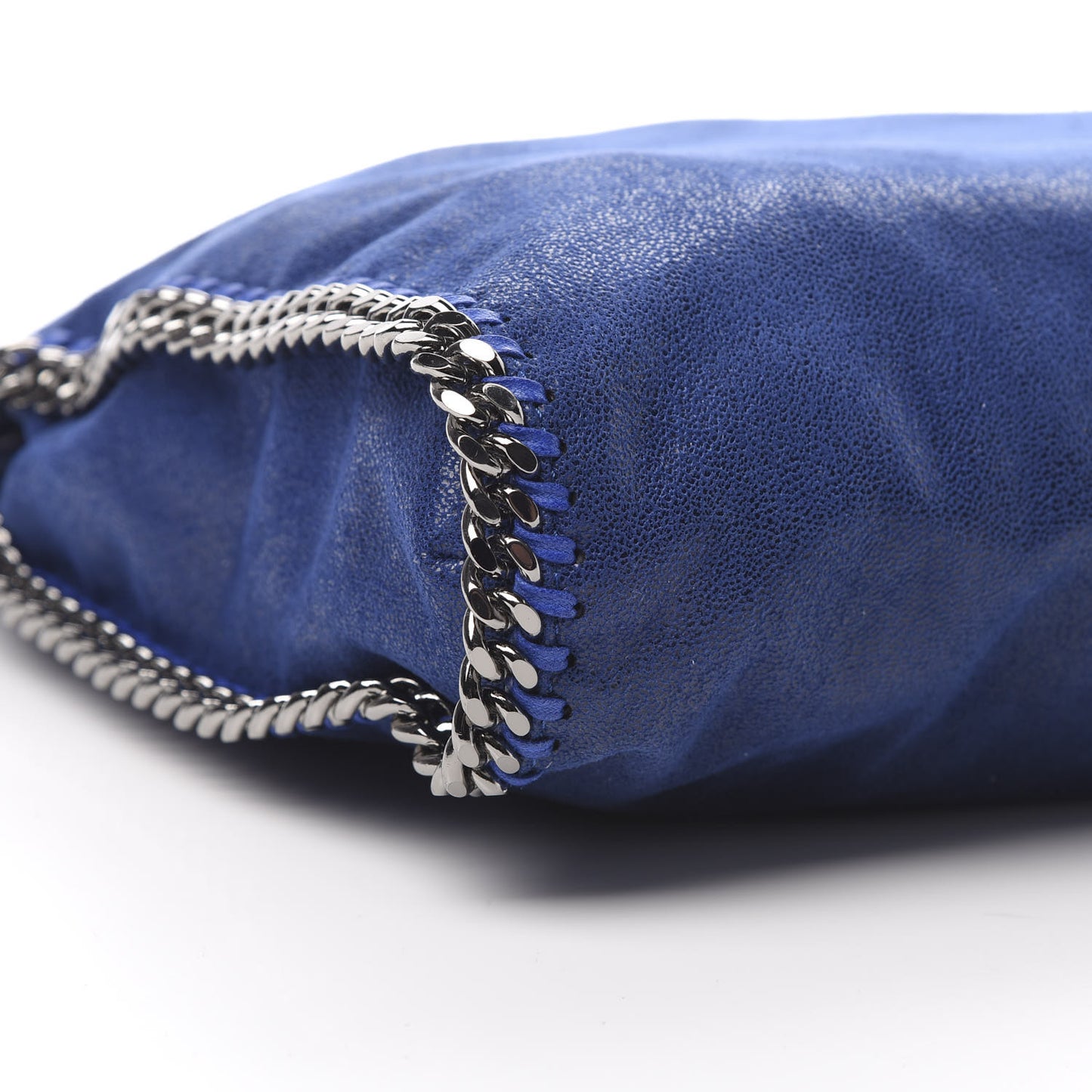 Shaggy Deer Falabella Fold Over Tote Royal Blue