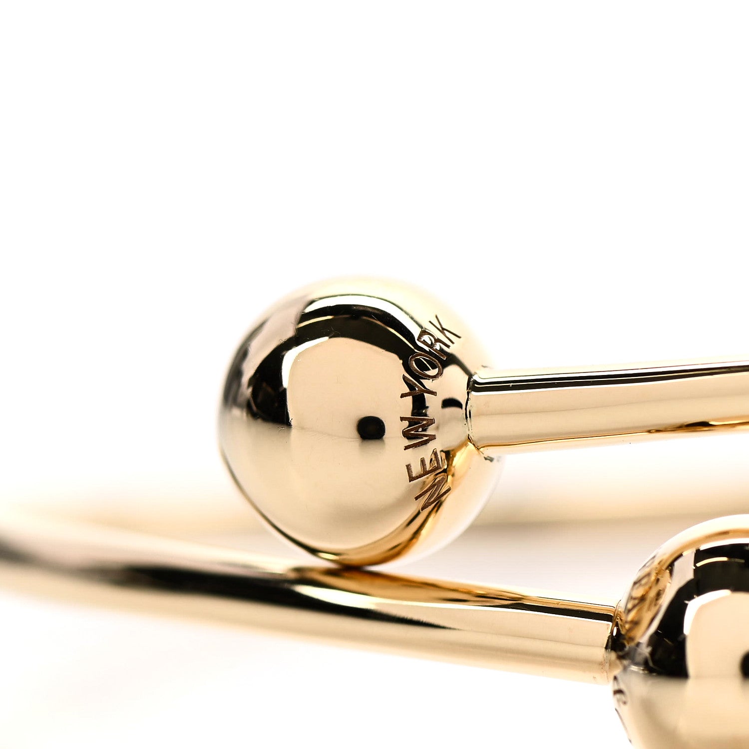 Tiffany 18K Yellow Gold 8mm HardWear Ball Bypass Bracelet 6 of 6