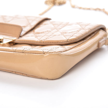 Christian Dior Patent Cannage New Lock Pouch Beige 6 of 14