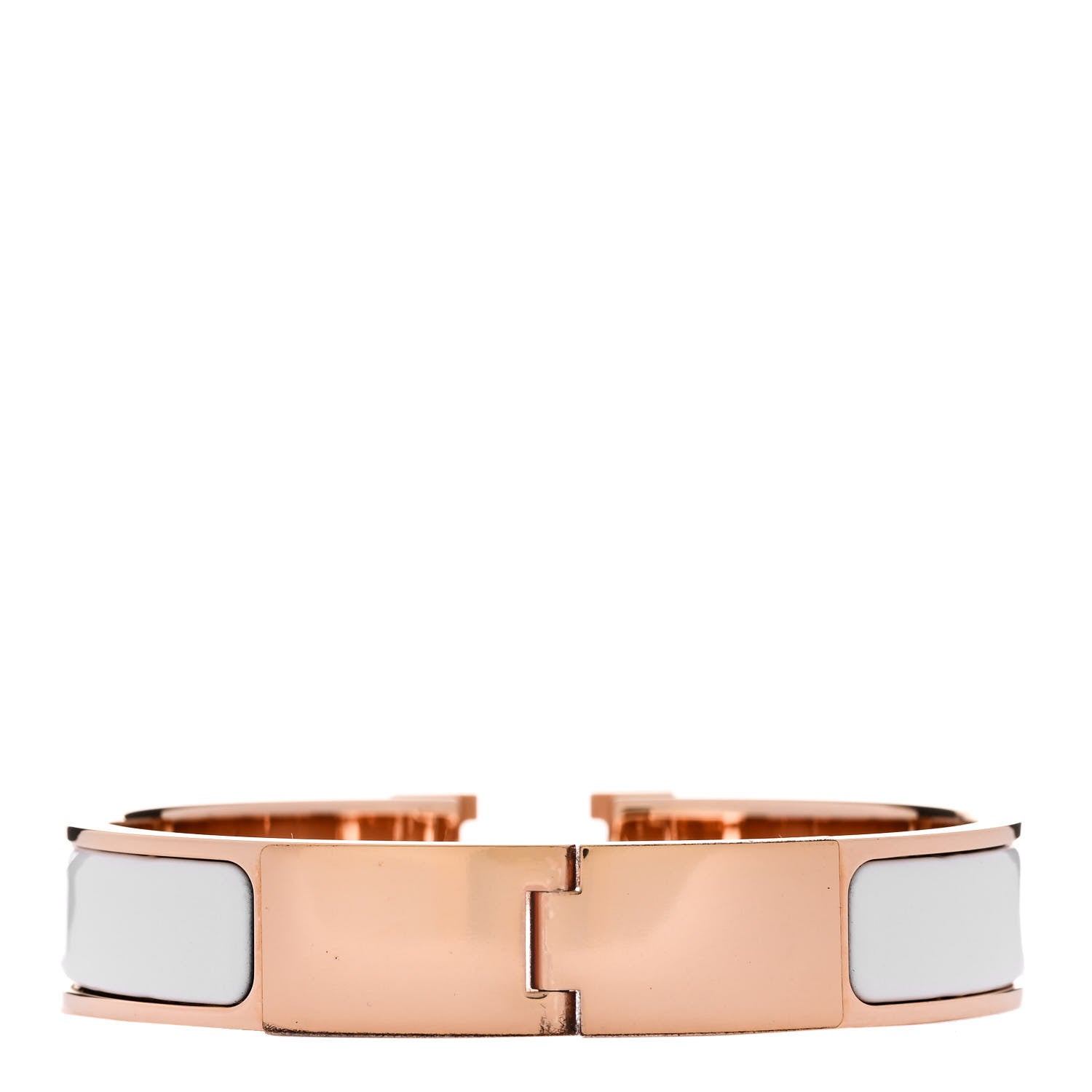 Hermes Enamel Narrow Clic Clac H Bracelet PM White 3 of 5