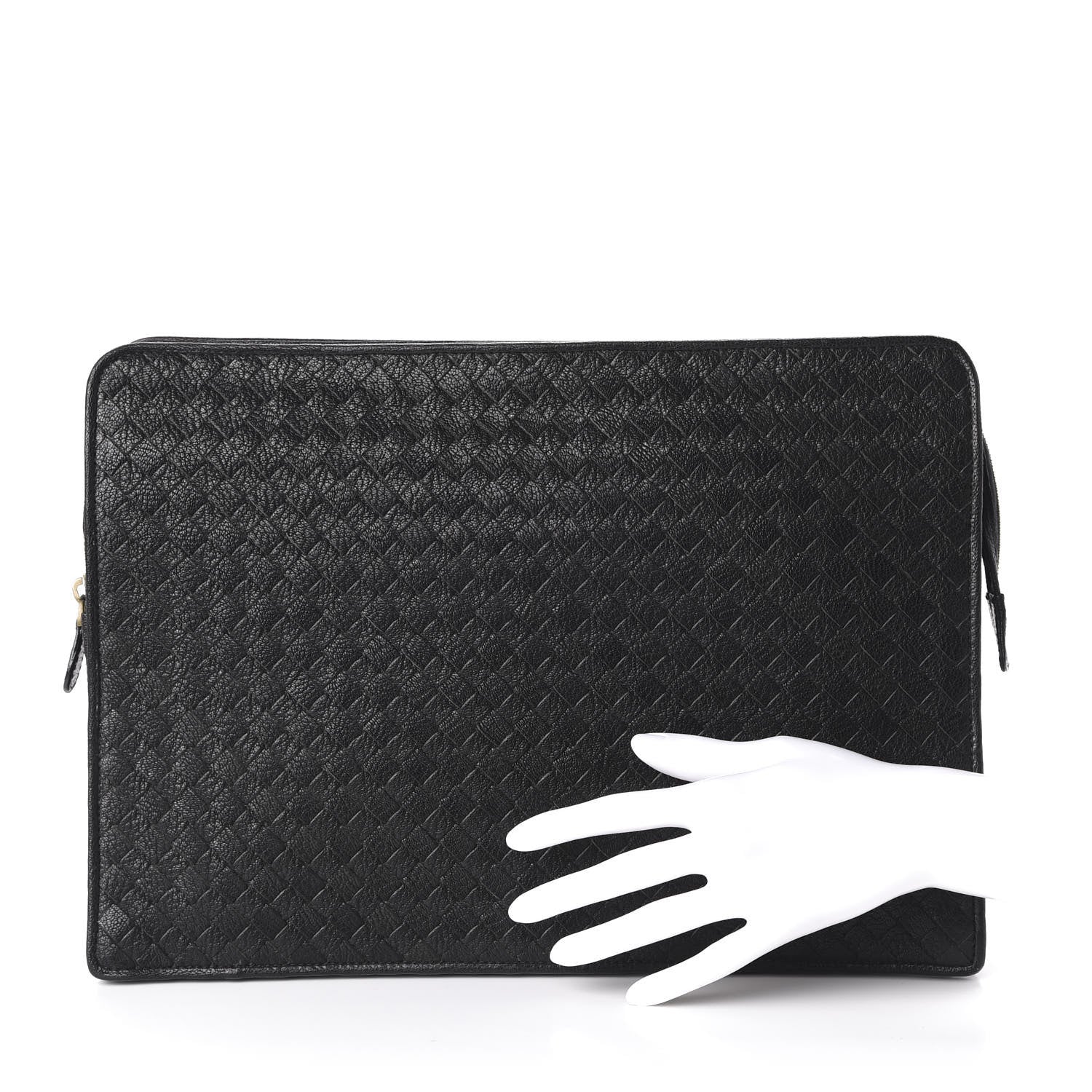 Bottega Veneta Cervo Intrecciato Document Case Black 2 of 10