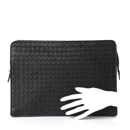 Bottega Veneta Cervo Intrecciato Document Case Black 2 of 10