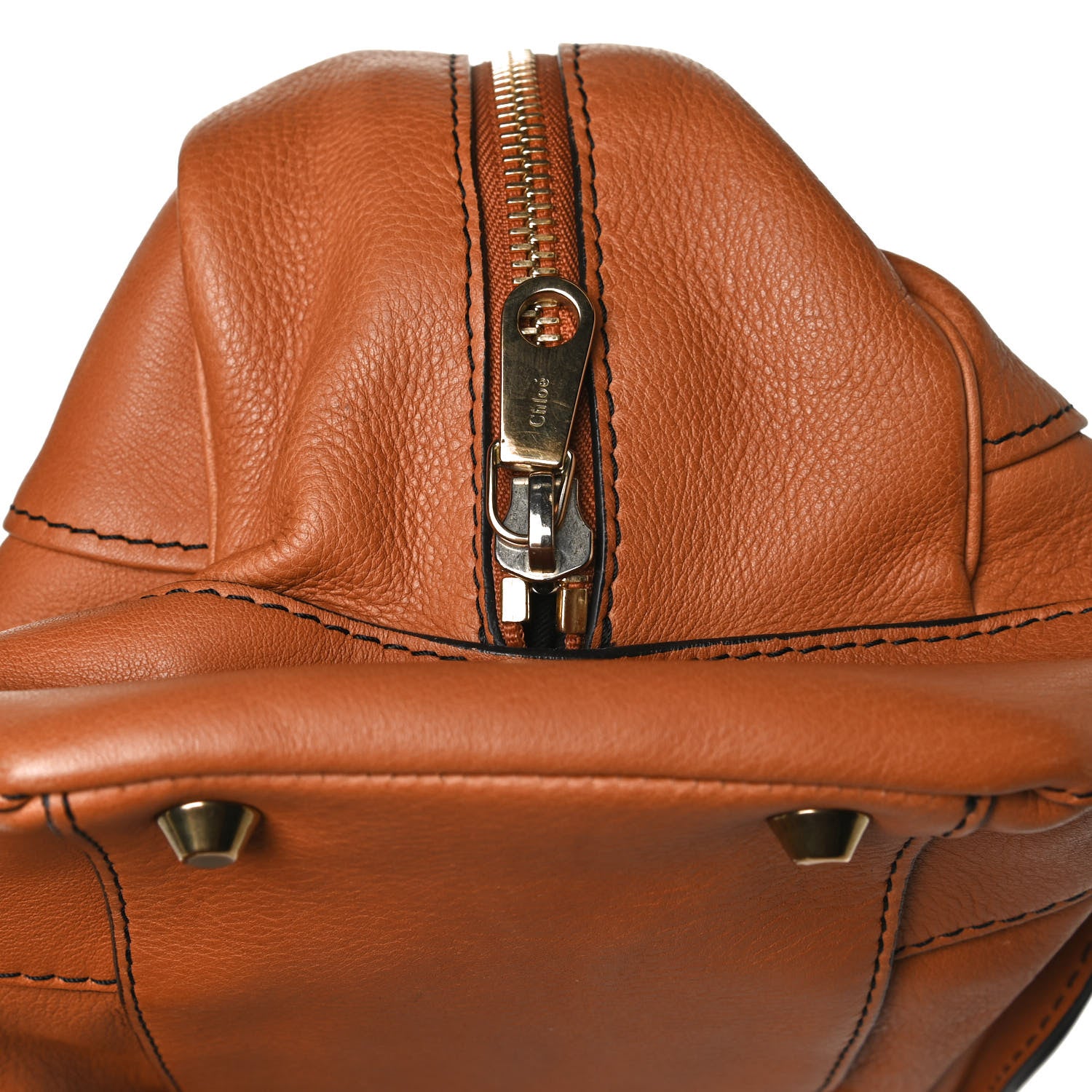 Chloe Calfskin Mary Satchel Brown 15 of 17