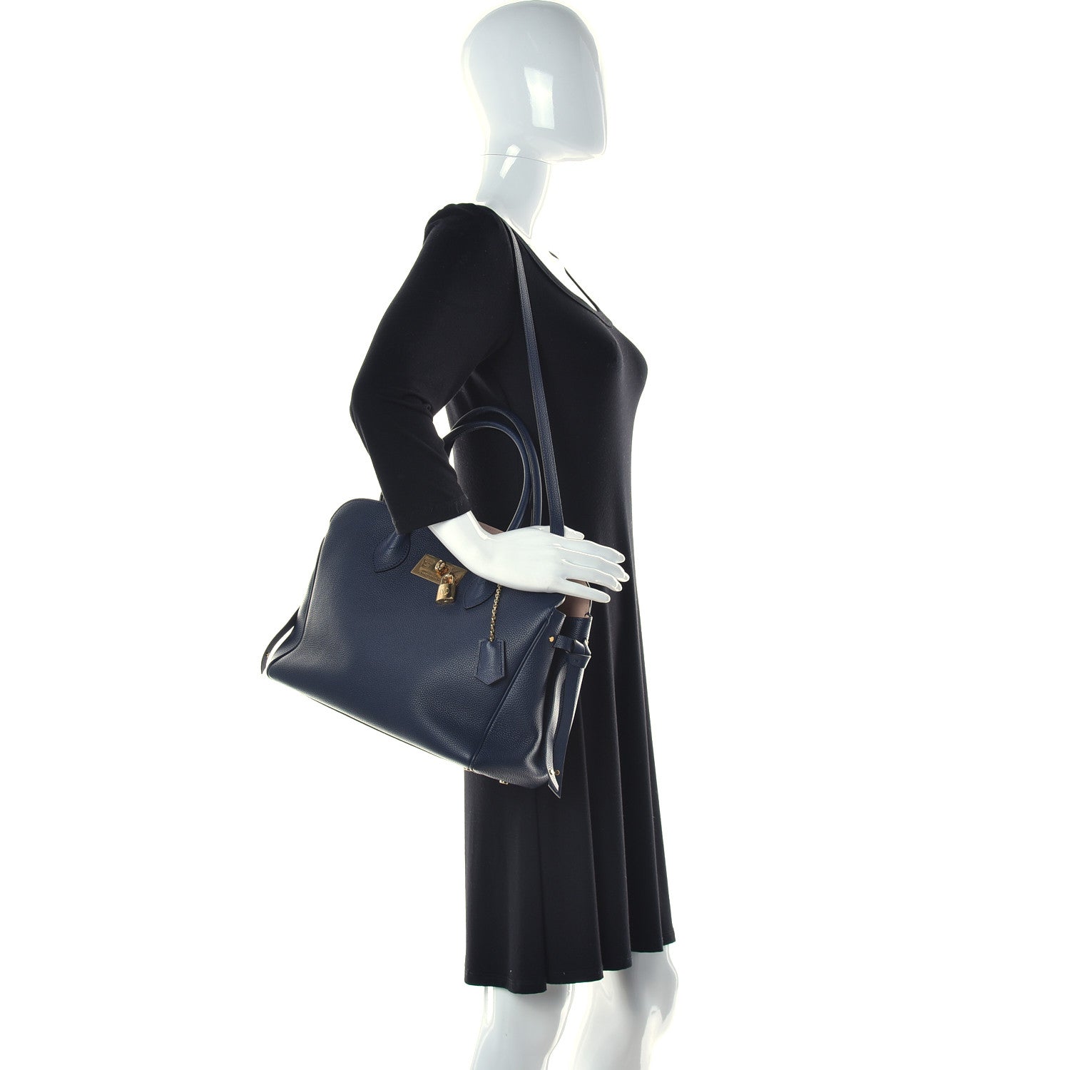 Louis Vuitton Veau Nuage Milla MM Bleu Marine 2 of 10