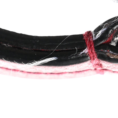 Gucci Vintage Effect Calfskin Matelasse Diagonal Torchon GG Marmont Zip Around Wallet Black Romantic Cherry 8 of 10