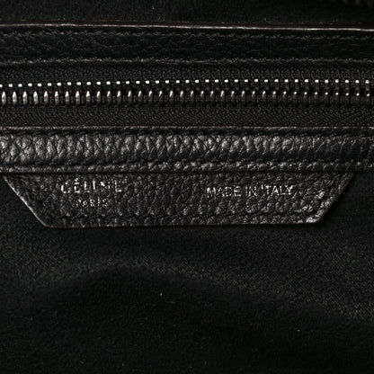 Celine Drummed Calfskin Medium Luggage Black 5 of 11