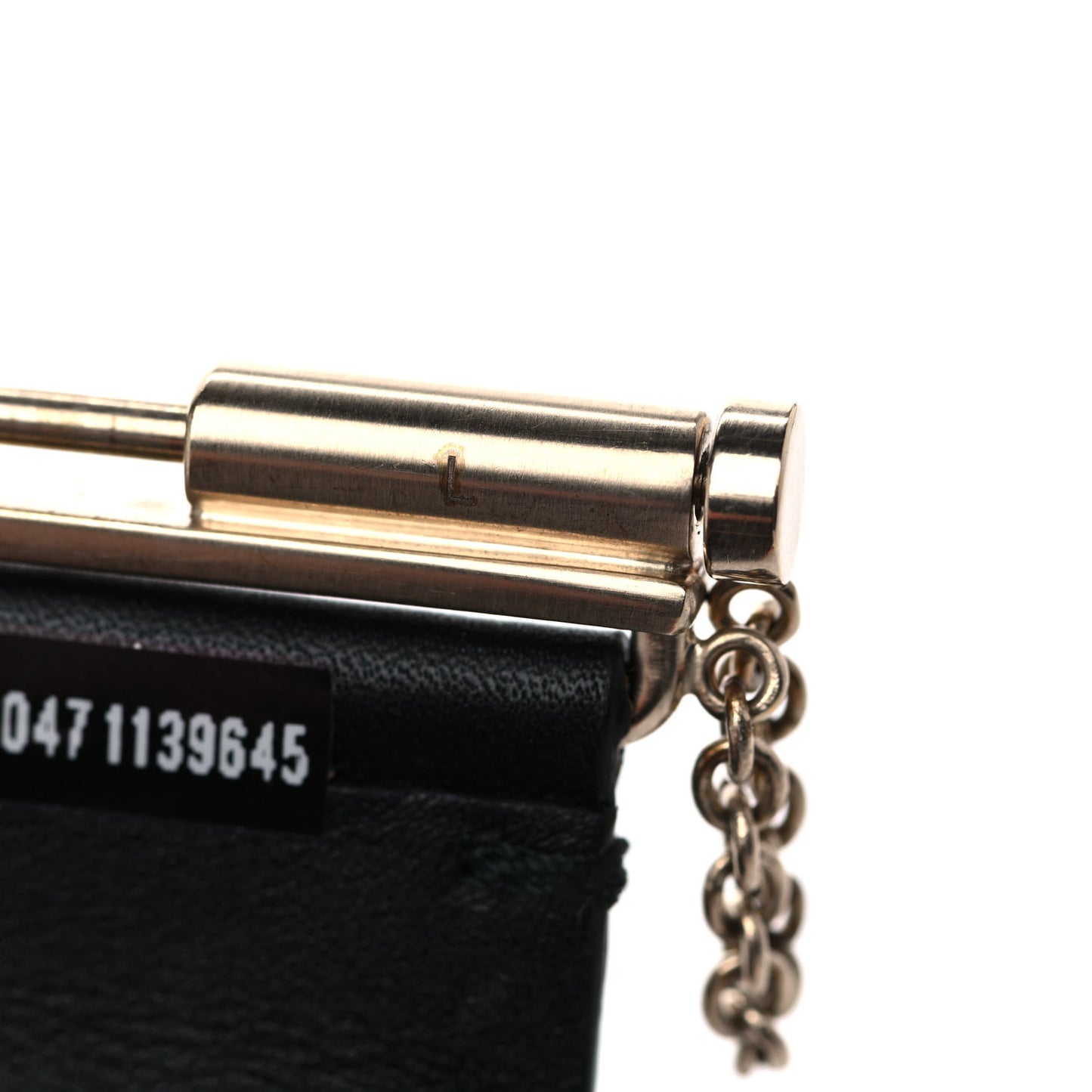 Calfskin CC Wide Cuff L Black