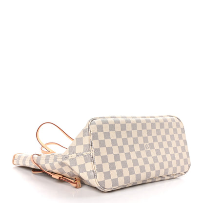 Louis Vuitton Damier Azur Neo Neverfull MM Rose Ballerine 4 of 9