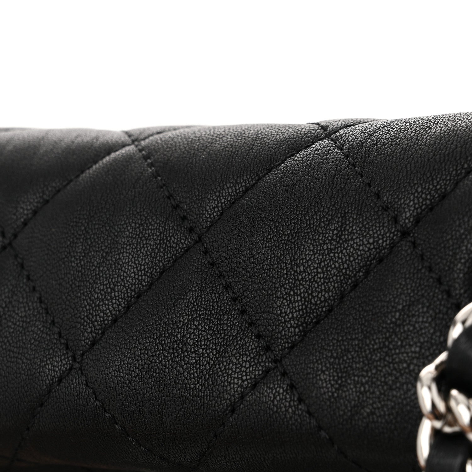 Chanel Washed Lambskin Quilted Mini Chain Around Flap Black 12 of 12