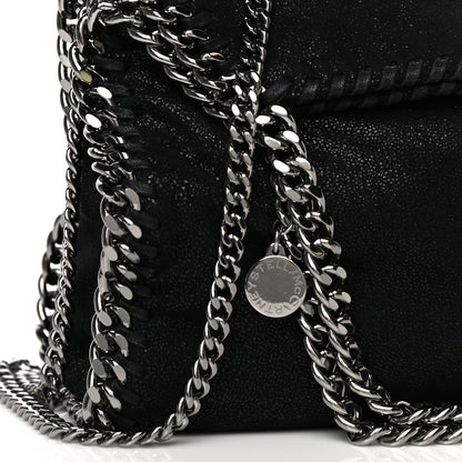 Stella McCartney Shaggy Deer Mini Falabella Fold Over Tote Black 5 of 9
